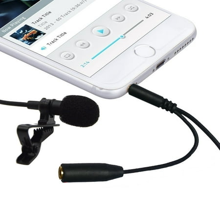 Lavalier Microphone Recorder Clip_on Omnidirectional Condenser Mic for Iphone, Ipad, Ipod Touch, Samsung Android and (Android Best Call Recorder 2019)