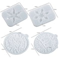 thumbnail image 5 of Opvise Wind Chime Mold Easy Demoulding Hollowed-out Suspensible DIY Christmas Snowflake Letter Pendant Mold D, 5 of 7
