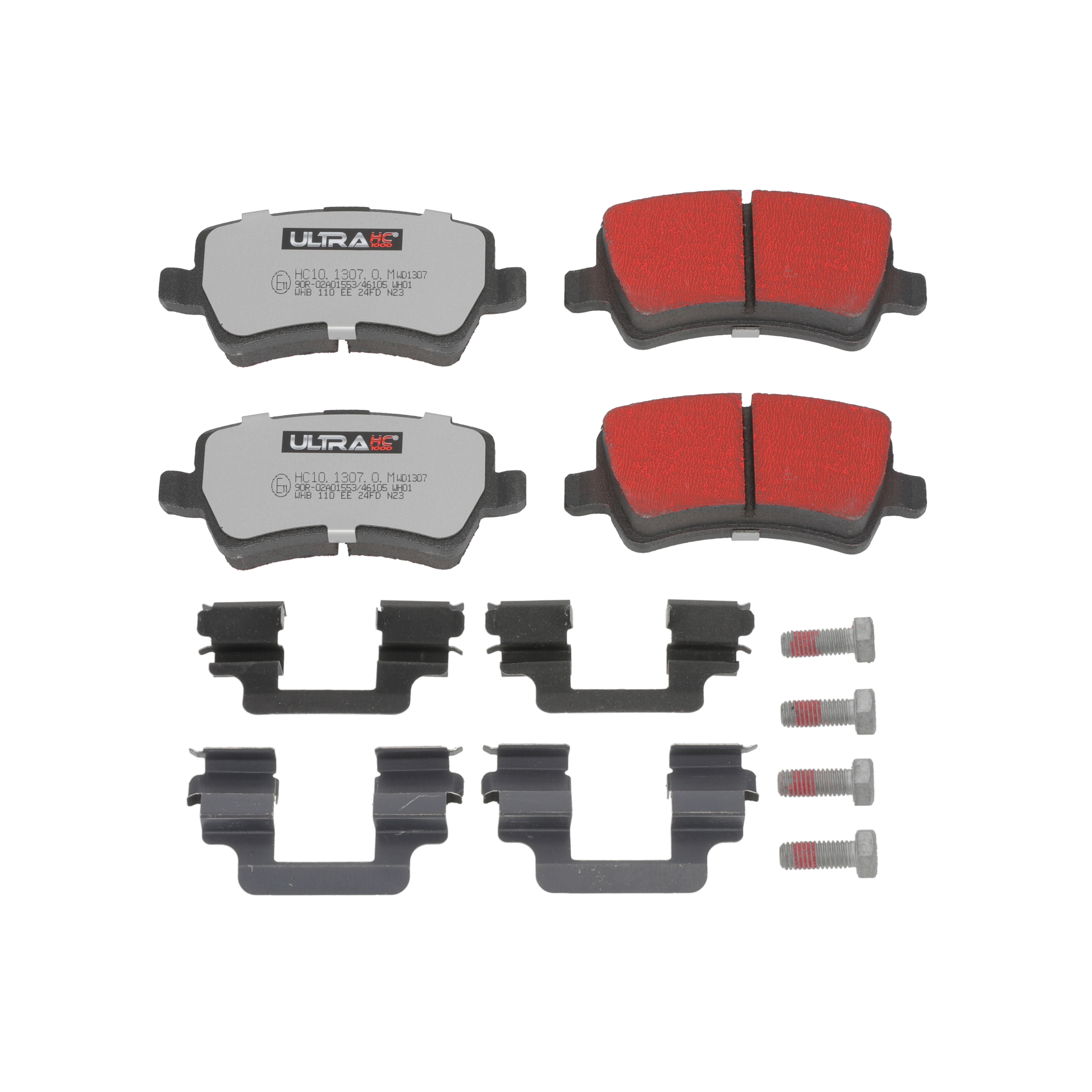 Ultra HC 1000 Brake Pad Set, Rear HC10.1307.0.M, Volvo S60 2018-2011