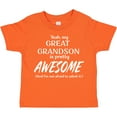 thumbnail image 3 of Inktastic Yeah My Great Grandson is Pretty Awesome Boys or Girls Toddler T-Shirt, 3 of 5