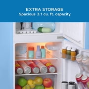 Avanti Retro Series Compact Refrigerator and Freezer, 3.1 cu. ft., in Robin Egg Blue (RMRT30X6BL-IS)