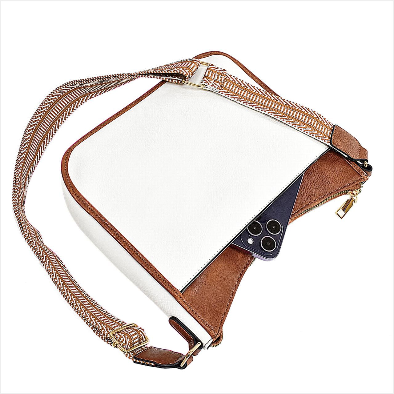 Badiya Crossbody Bags for Women Trendy Vegan Leather Hobo Handbags With Adjustable Strap Shoulder Bucket Bags