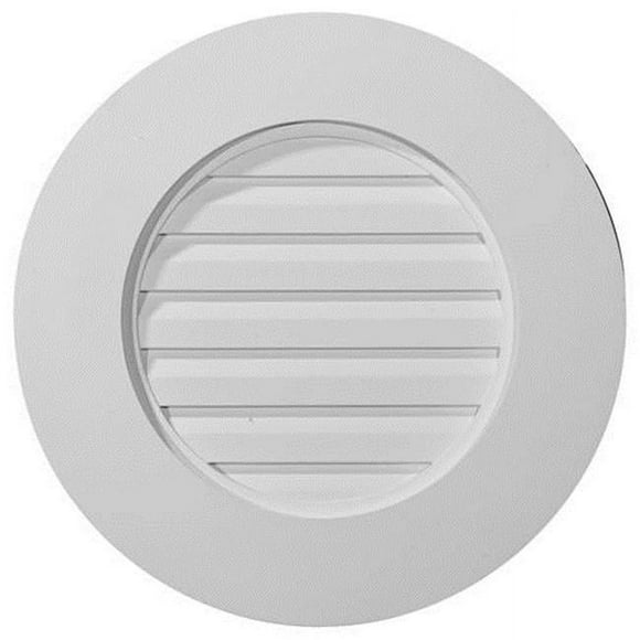 Ekena Millwork GVRO20F Persienne de Ventilation Ronde 20 Po L x 20 Po H - Fonctionnelle