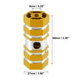 thumbnail image 3 of Motoforti 4 Pcs Bike Pegs for MX MTB Hexagon Rear Foot Pegs Aluminum Alloy Yellow, 3 of 6