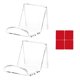 thumbnail image 1 of Estante para auriculares Material acrílico ahorro de controlador de espacio de ahorro de espacio fácil de instalar auriculares de peso ligero profesional stand transparent 2 piezas Inevent LF000367-03B, 1 of 7