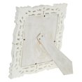 thumbnail image 6 of DecMode 8" x 10" Handmade Intricate Carved White Scroll Photo Frame, 6 of 7