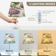 thumbnail image 3 of Ryvnso LED Bedside Table Lamp Flower Pink Bedroom Desk Lamps Nightstand Lampshade M, 3 of 7