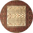 thumbnail image 1 of Ahgly Company Indoor Round Persian Brown Traditional Area Rugs, 3' Round, 1 of 4