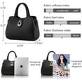 thumbnail image 5 of Kwuty PU Leather Purse for Women Ladies Top Handle Handbags Designer Work Cute Satchel Tote Bags, 5 of 7