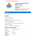 thumbnail image 2 of Fan Clutch - Compatible with 2007 - 2008 Isuzu i-290, 2 of 2