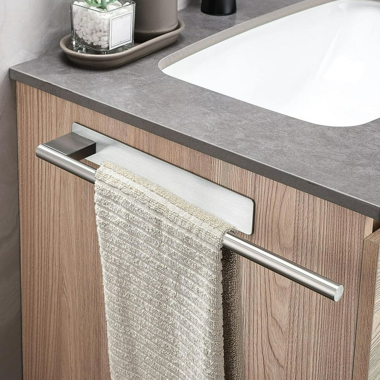 VBXOAE Self Adhesive Bathroom Towel Bar 15in Wall Mounted