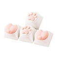 thumbnail image 3 of 4pcs Silicone Keycaps Cute Cat Claw Butt Shape Keycap Mechanical Gaming Keyboard Styling Accessories, 3 of 8