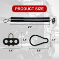25" Double Tender Spring Kit Heavy Duty ABS Air Line Hose Tracker