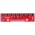thumbnail image 1 of Placa del módulo sensor detección infra 3.3V-5V conveniente 8 canales reutilizable PCB rojo, 1 of 9