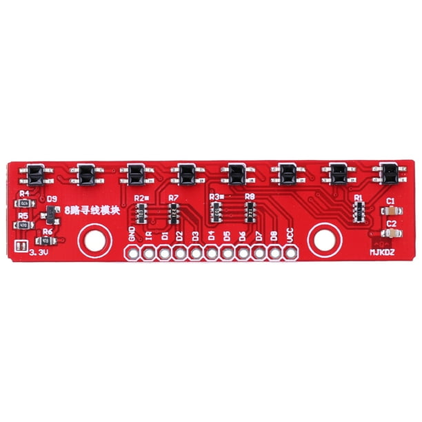 3.3V-5V 8Bit Detector Hunt Board 8 Channel PCB para laboratorios/Smart Cars/Robot