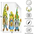 thumbnail image 3 of Soft Absorbent Reusable Kitchen Towels, Set of 4|28x18 in, Watercolor Gnome in Hat with Sunflower Dining Kitchen Living Room Tea Towels Dish Towels Decorative Towels, 3 of 7
