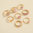 thumbnail image 4 of Women Mid Rings Decorative: 8PCS Cute Rhinestone Joint Rings Finger Jewelry, 4 of 10