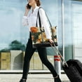 thumbnail image 5 of FORMRS Canvas Laptop Tote Bag for Women with 15.6" Computer Compartments Shoulder Handbag, Bright Floral, 5 of 7