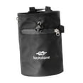 thumbnail image 2 of Bolsa de magnesio para escalada en roca con bolsillo con cremallera y cierre de cordón. Cinturón para la cintura. Negro, 2 of 8