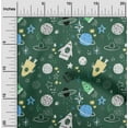 thumbnail image 2 of oneOone Polyester Spandex Teal Green Fabric Galaxy Sewing Craft Projects Fabric Prints By Yard 56 Inch Wide, 2 of 4