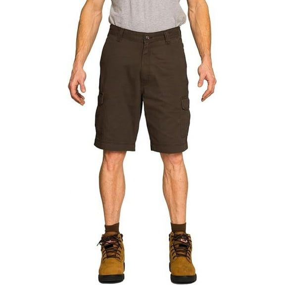 FULL BLUE Cargo Twill Shorts, Regular Fit, Brown, Size 32