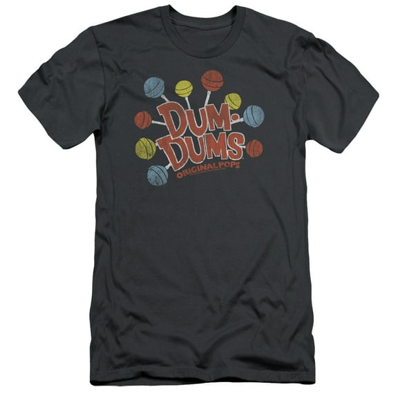 Dum Dums/Original Pops S/S Adult 30/1 T-Shirt Charcoal
