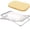 Beige-arch 1p, variant on Soap Dish, Stainless Steel Bar Soap Holder for Shower, Self Draining Stand Soap Saver for Bathroom, Kicthen Sink and Countertop, Chrome 1-Pack