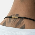 thumbnail image 7 of SERASAR Leather Necklace for Men "Anchor" with Stainless steel Pendant and Magnetic Closure, Gold 60cm, incliding Gift box, 7 of 7