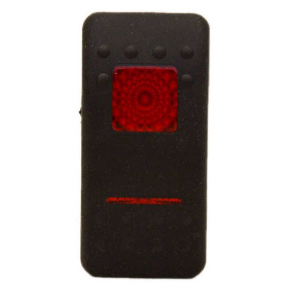Carling Boat Rocker Switch Cover | Blank Black Illuminated Actuator
