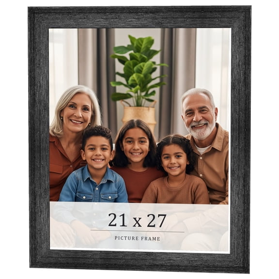 21x27 Frame Black Real Wood Picture Frame Width 1.5 inches | Interior Frame Depth 0.5 inches | Barn