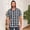 Black, variant on WIZUTIZ Short Sleeve Hoodies for Men Plaid Hooded Shirts Causal Button Down Hoody Tops Lightweight Comfort Summer Clothes