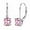 Silver+pink 1.0 ct, variant on CFIOZYOS Earrings,1.0ct-2.0ct D Color Brilliant Round Cut Lab Created Diamond Earrings 18K White Gold Plated Sterling Silver Dangle Earrings Moissanite Leverback Drop Earrings