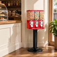 Simple Vending Machine Design Triple Compartment Candy Vending Machine, with Stand, Gumball and ...