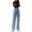 Blue, variant on Ketyyh-chn99 Boot Cut Jeans Women Casual Pants for Women Fashion Loose Ladies Pocket Washed Denim Trousers Dark Blue,L