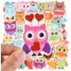 thumbnail image 4 of 160 Pieces Owl Stickers for Kids Owl Waterproof Stickers Owl Wall Decals Wisdom Clever Intelligent Cute Animal Vinyl Stickers for Halloween Water Bott, 4 of 4