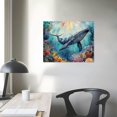 thumbnail image 4 of whale ocean coral reef Canvas Canvas Wall Art Living Room Bedroom Home Office Wall Decor Canvas Prints Wall Art, 4 of 6