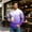 Purple, variant on OIOLOYJM Mens T-Shirts Casual Cotton Long-Sleeve Crew Neck Gradient Hiking Sport Tee Shirts Basic Breathable Gym Clothes Sky Blue L