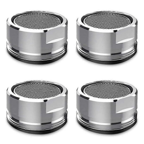 4 Pack Water Saver Spout Filter Mesh Tap Head Faucet Aerator Replacement Parts Insert Nozzle Diy Kitchen Bathroom Shower Sink Basi (22mm Male Thread)