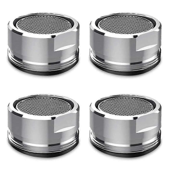 4 Pack Water Saver Spout Filter Mesh Tap Head Faucet Aerator Replacement Parts Insert Nozzle Diy Kitchen Bathroom Shower Sink Basi (22mm Male Thread)