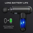 thumbnail image 2 of 30 Speeds Long Range Ergonomic Massage Gun - Classic Black, 2 of 7