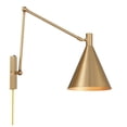 thumbnail image 3 of Pharos 1-Light Adjustable Wall Sconce in Noble Brass by Breegan Jane, 3 of 4