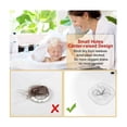 thumbnail image 3 of Estrela Hair Catcher - Tapa de drenaje de cabello cuadrada de silicona para ducha con ventosa, fácil de instalar, apto para baño, bañera, cocina, paquete de 2 (gris y blanco), 3 of 5