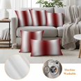 thumbnail image 6 of Red White Ombre Outdoor Waterproof Pillow Covers, Farmhouse Chic Minimalist Gradient Art Decorative Square Throw Pillowcase Sofa Cushion Sham for Patio/Couch/Chair, 16"x16" 2 Pack, 6 of 8