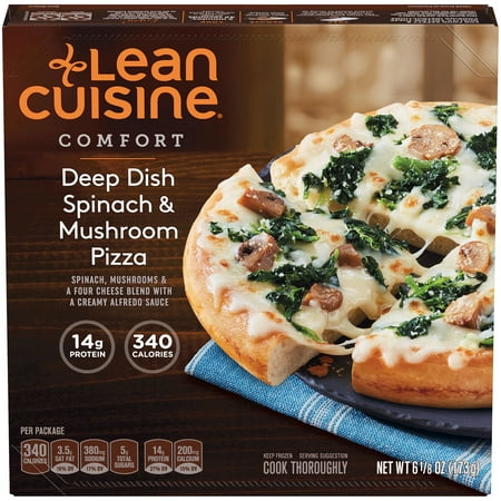 LEAN CUISINE COMFORT Deep Dish Spinach & Mushroom Pizza, 6 ...