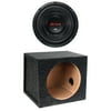 JVC CW-DR124 drvn DR Series 4-Ohm Subwoofer (12 Inch) & Atrend E12S BBox Series Single Hatchback Enclosure (12")