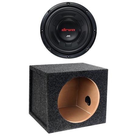JVC CW-DR124 drvn DR Series 4-Ohm Subwoofer (12 Inch) & Atrend E12S BBox Series Single Hatchback Enclosure (12 )
