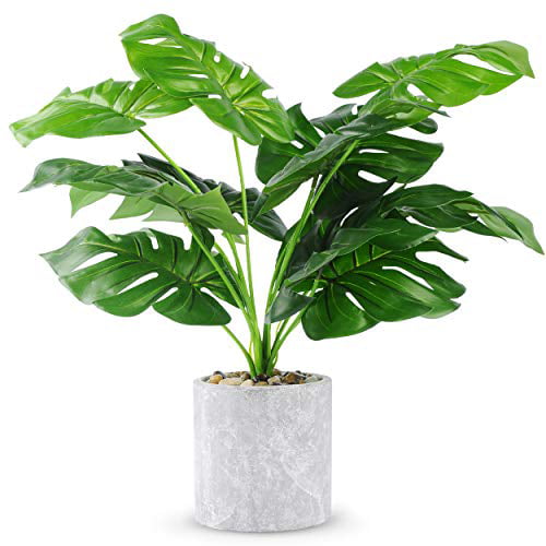 WUKOKU 16 Fake Plants Faux Potted Plants Small Artificial Plants Indoor for Home Farmhouse Office Desk Bathroom Kitchen Bedroom Decor