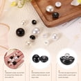 thumbnail image 3 of 20 piezas de botones de perla falsa redonda de 24L de 15 mm 5/8" con base de metal para costura, reemplazo de botones pequeños para ropa, vestido de novia, manualidades DIY, blanco brillante, 3 of 7