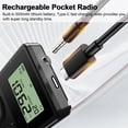 thumbnail image 4 of Personal AM/F M Pocket Radio, TSV Portable Digital Tuning Walkman Stereo Rechargeable Radios for Walking, 4 of 7