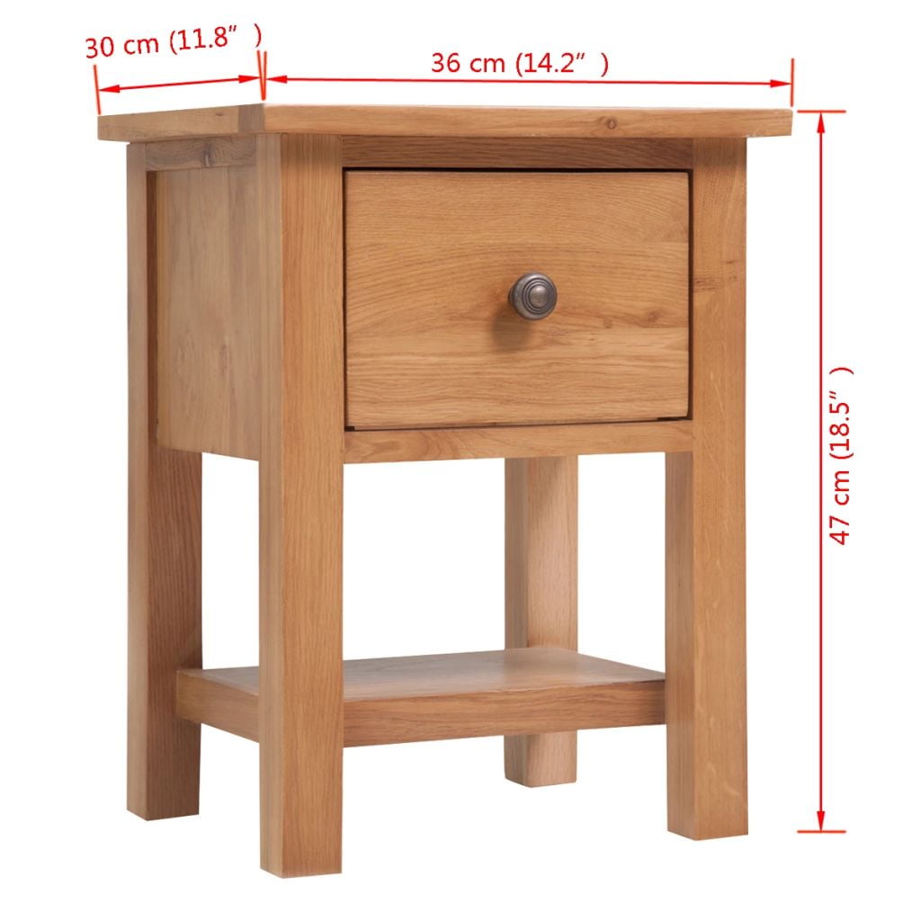 Kepooman Modern Rustic Bedroom Wooden Rectangle Nightstand with Drawer, 14.2" x 11.8" x 18.5", Brown Kepooman Modern Rustic Bedroom Wooden Rectangle Nightstand with Drawer, 14.2" x 11.8" x 18.5", Brown
